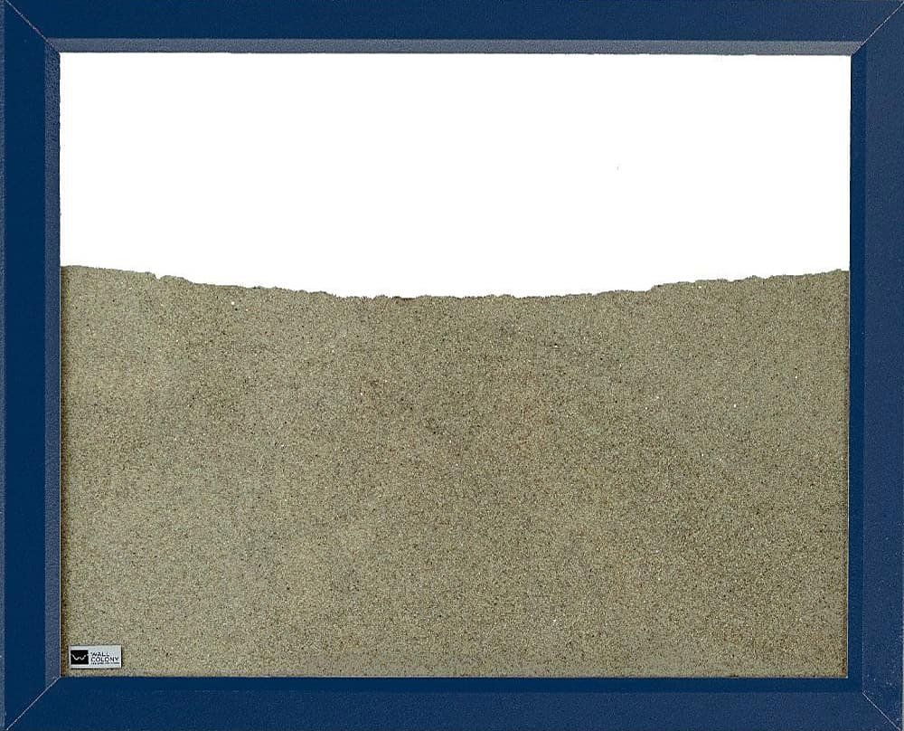 navy painted wood frame ant farm