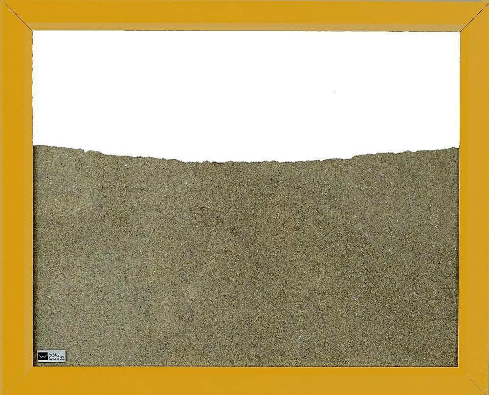 yellow wood frame ant farm