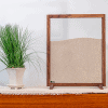 desktop ant farm with natural wood frame